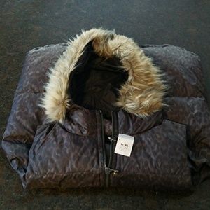 COACH Ocelot Leopard Print Vest